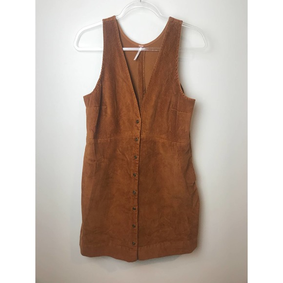 Free People Dresses & Skirts - Free People Rolling Thunder Corduroy Dress Size M